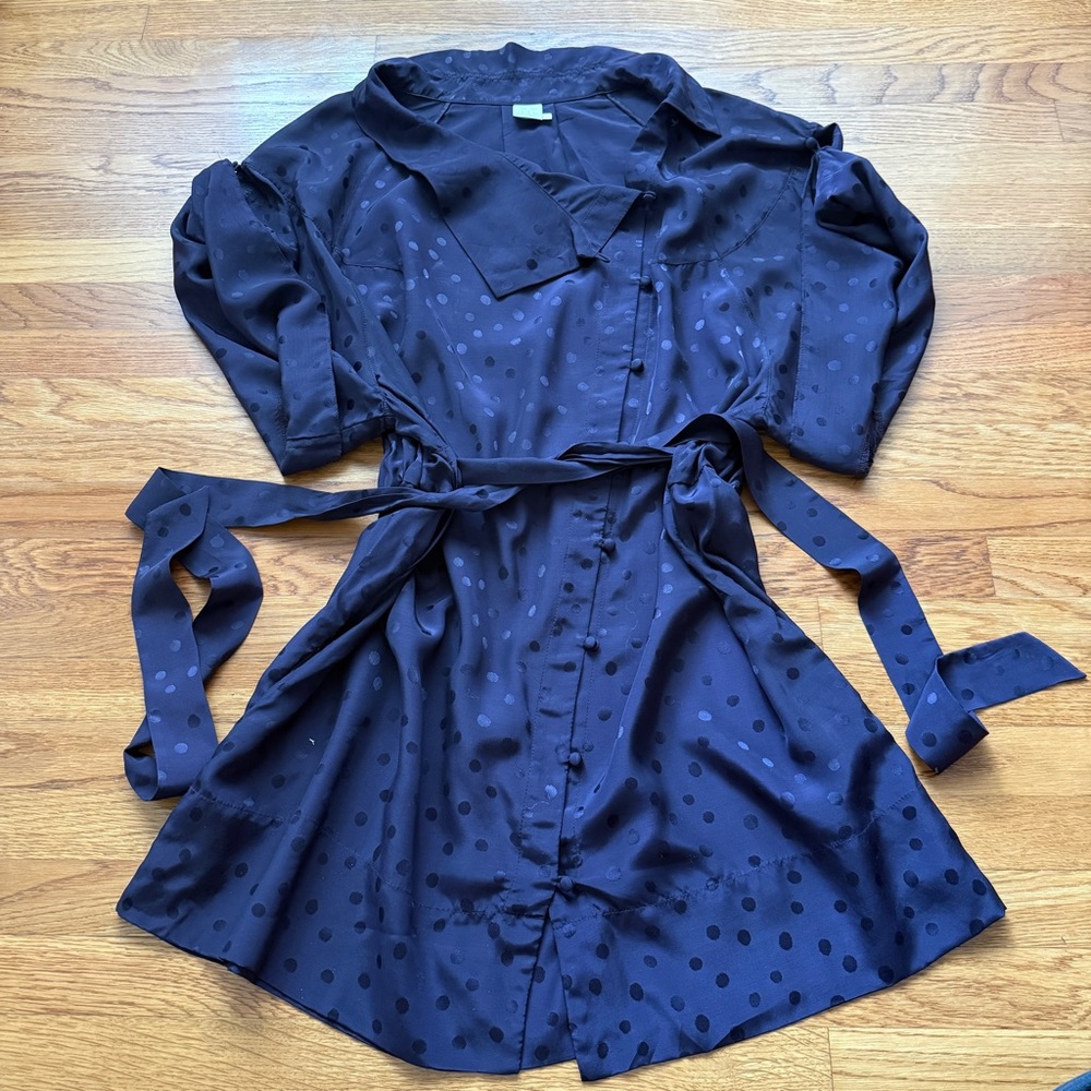 Malia Mills blue dot adjustable classy dress 4